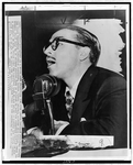 Trumbo testifying before HUAC in 1947 (Library of Congress/World-Telegram photo)